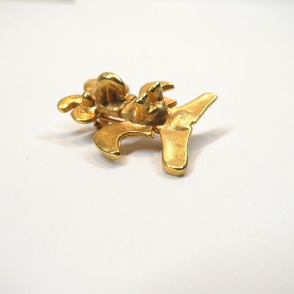 Pre-Columbian Style Bird Pin Vintage Brooch Chiriqui Gold - Picture 3 of 6
